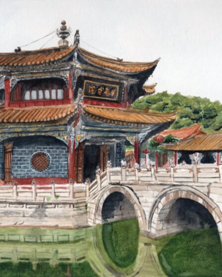 Yuantong temple, Kunming in China