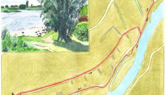 Wandelkaartje Willige Langerakroute