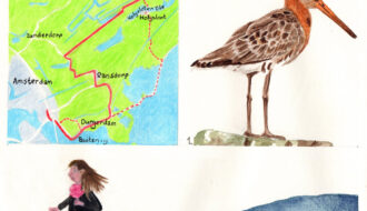 Wandelkaartje Trekvogelpad Het Schouw - Schellingwoude