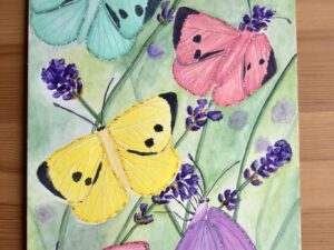 Originele illustratie gekleurde vlinders