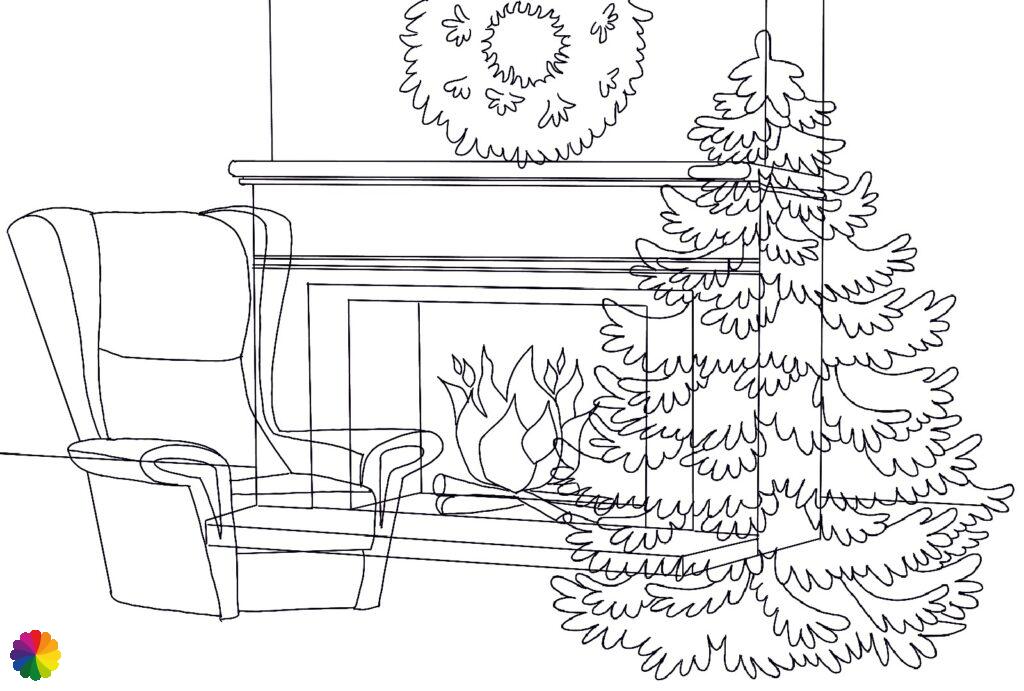 Kerstkaart schets