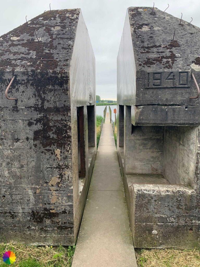Doorgezaagde bunker