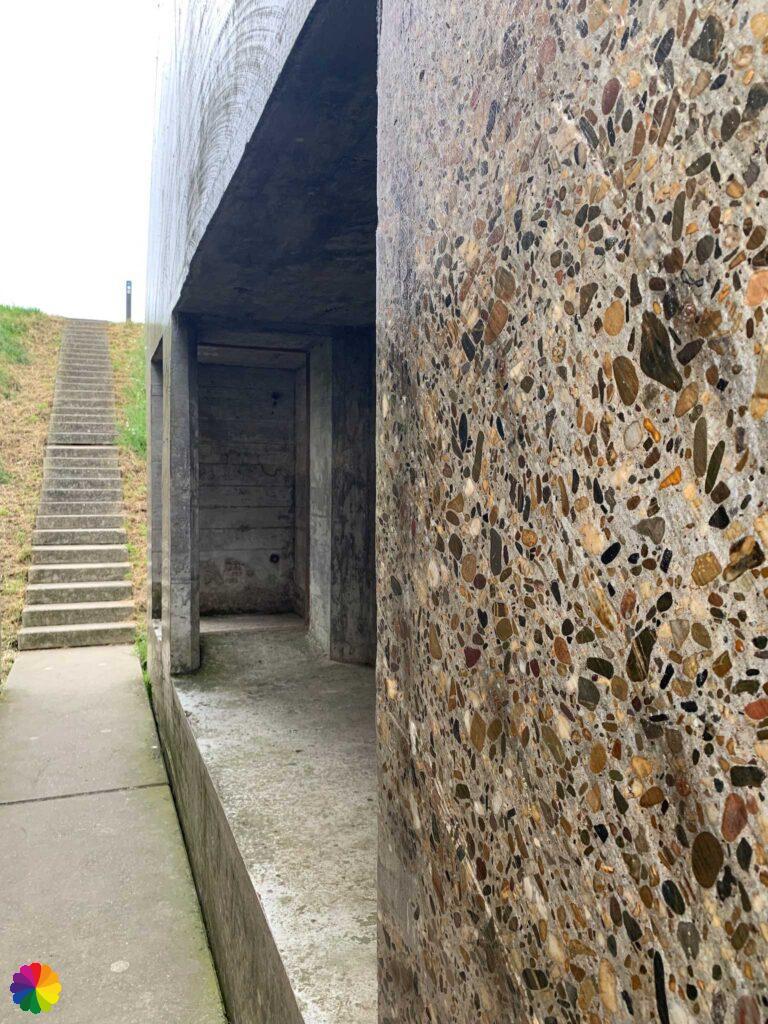Doorgezaagde bunker