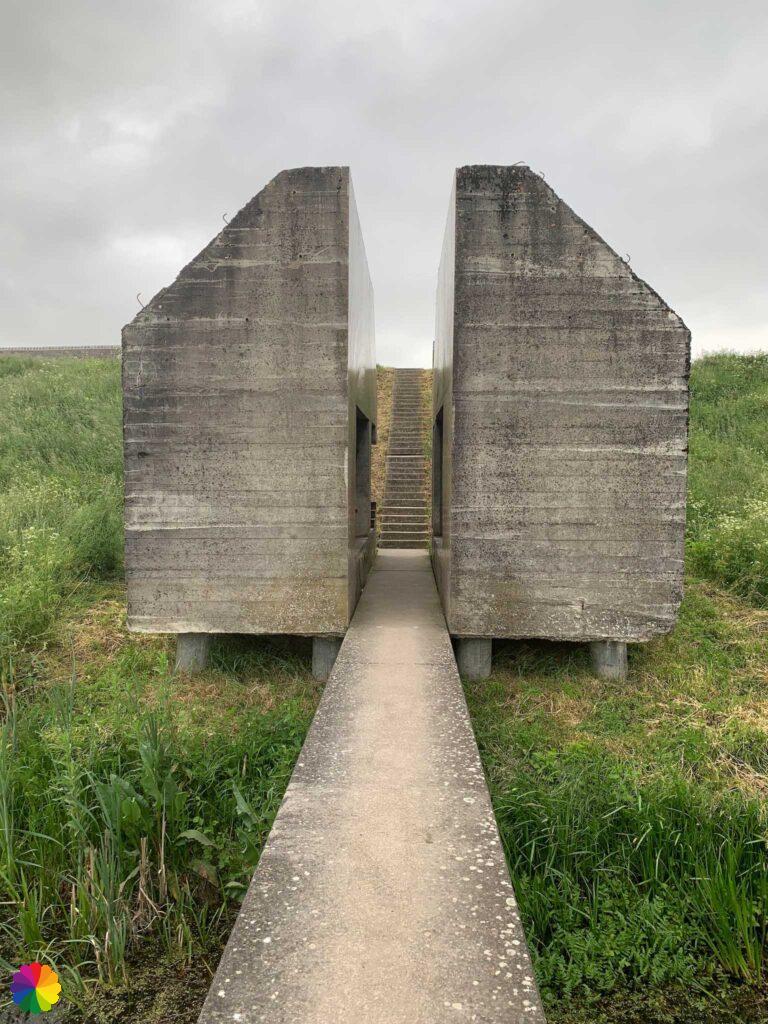 Doorgezaagde bunker