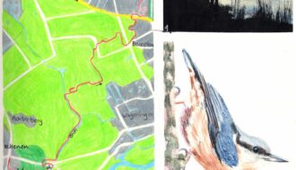 Wandelkaartje Trekvogelpad: Rhenen - Ede